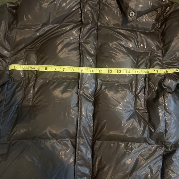 Glossy brown Rains puffer coat - Picture 4 of 9